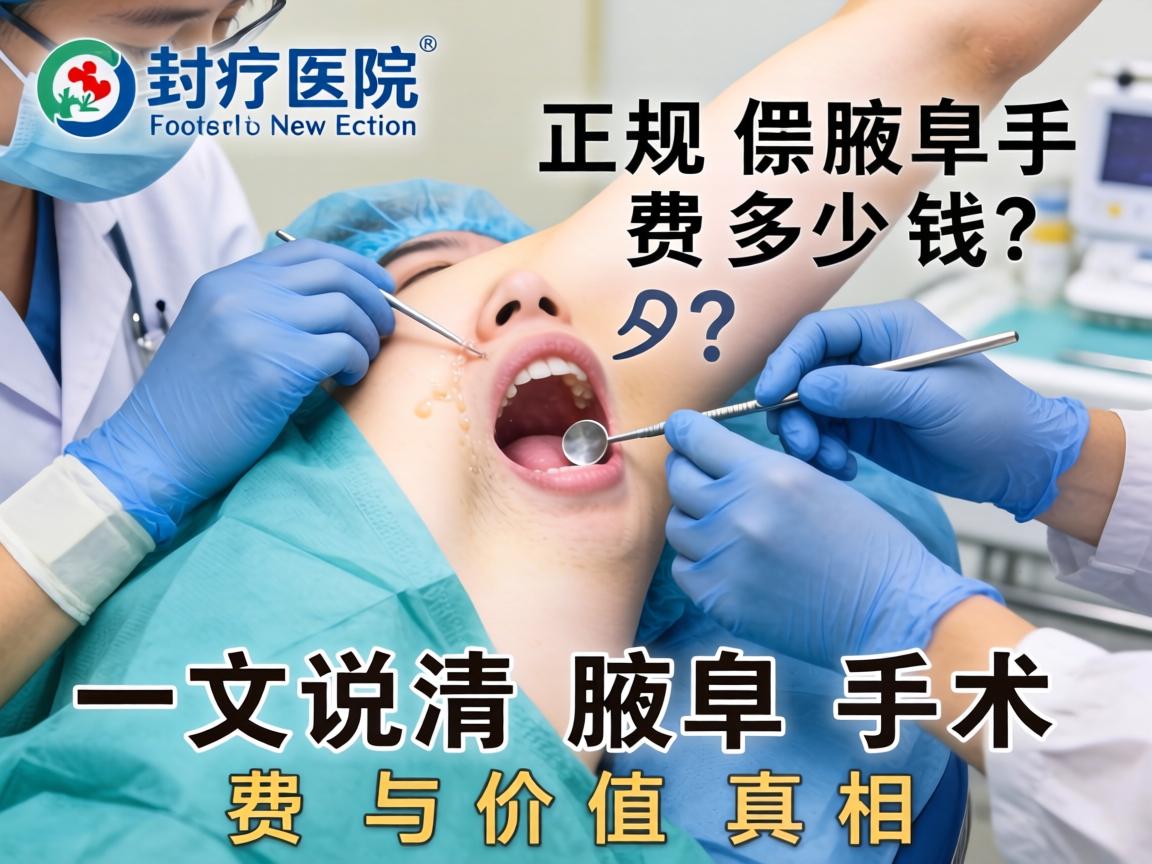 正规医院腋臭手术费多少钱？一文说清腋臭手术费与价值真相