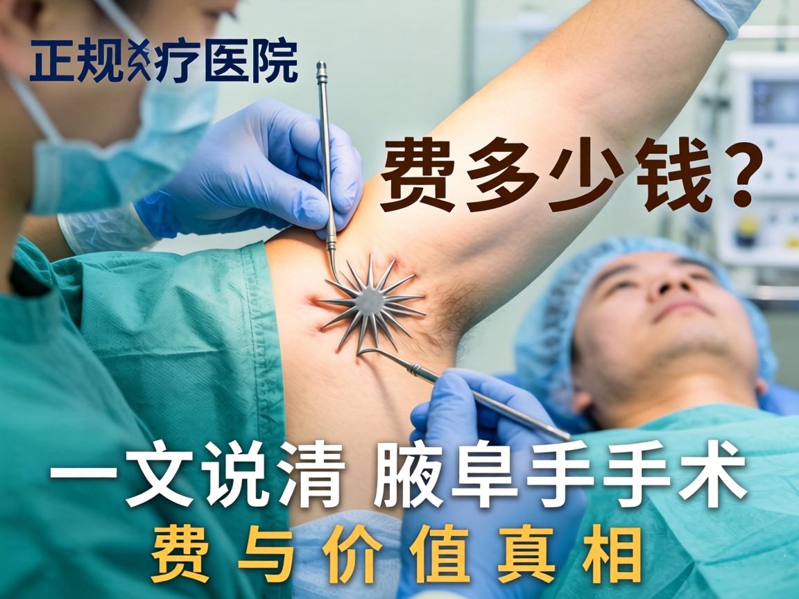 正规医院腋臭手术费多少钱？一文说清腋臭手术费与价值真相