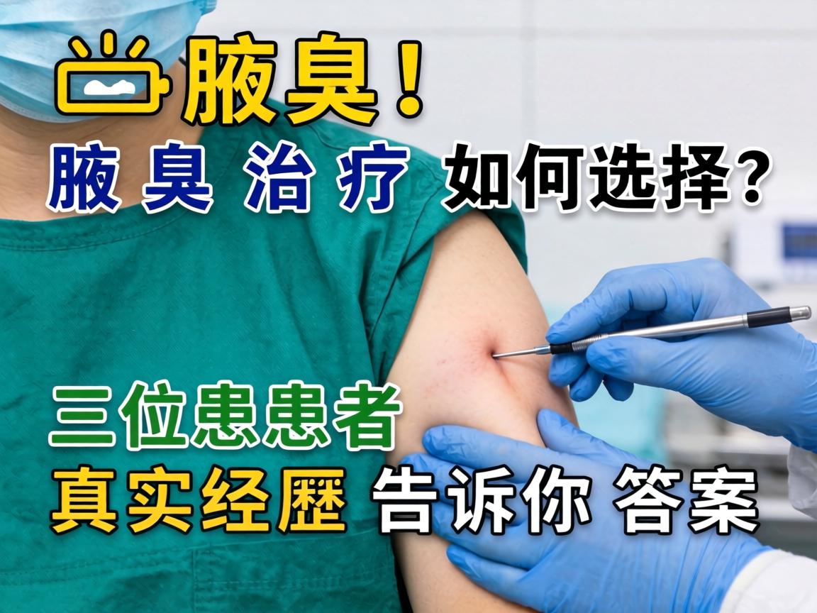 腋臭手术！腋臭治疗如何选择？三位患者的真实经历告诉你答案