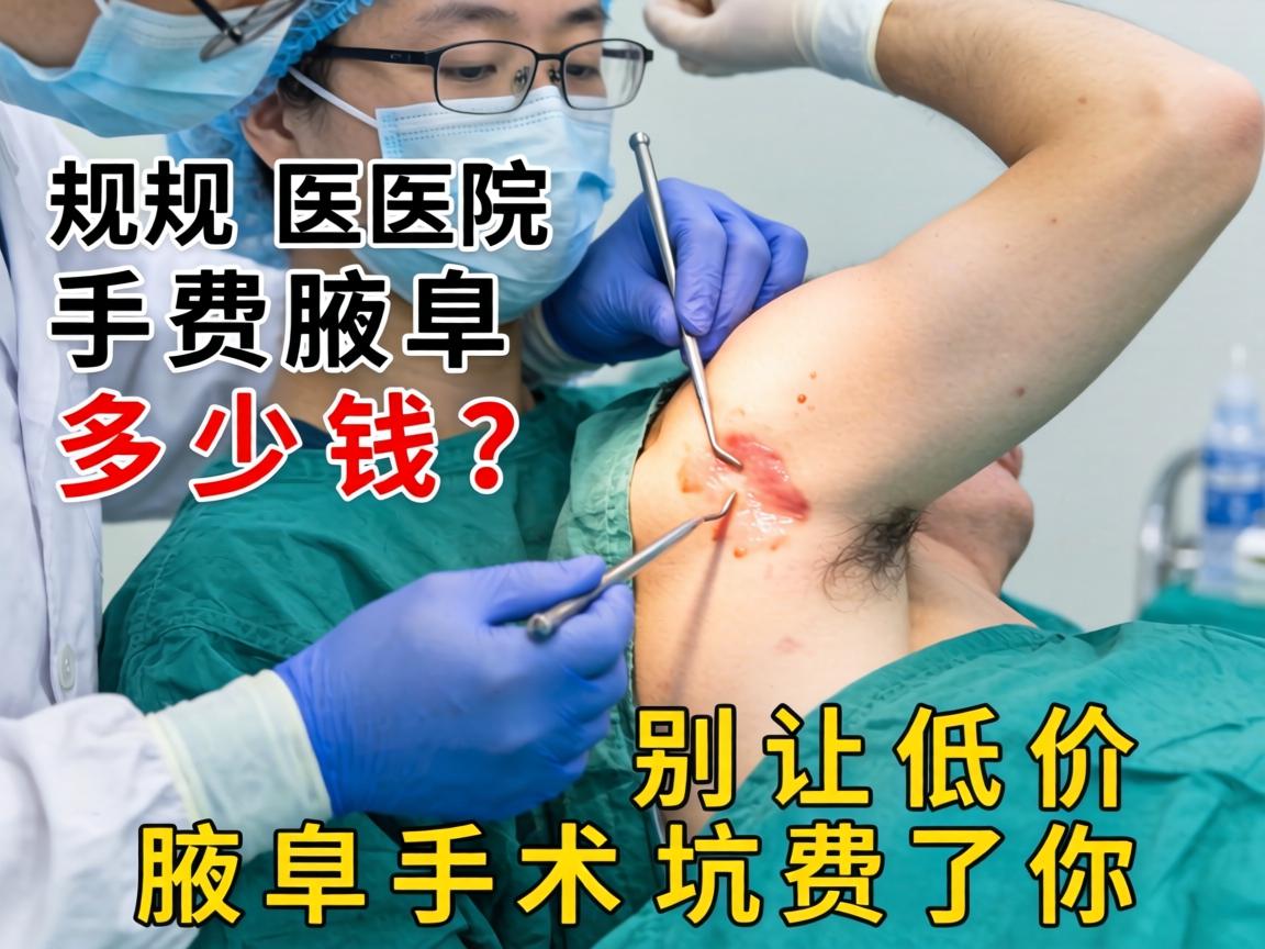 正规医院腋臭手术费多少钱？别让低价腋臭手术费坑了你