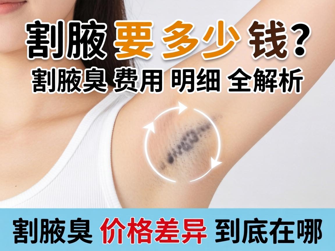 割腋臭要多少钱？割腋臭费用明细全解析，割腋臭价格差异到底在哪