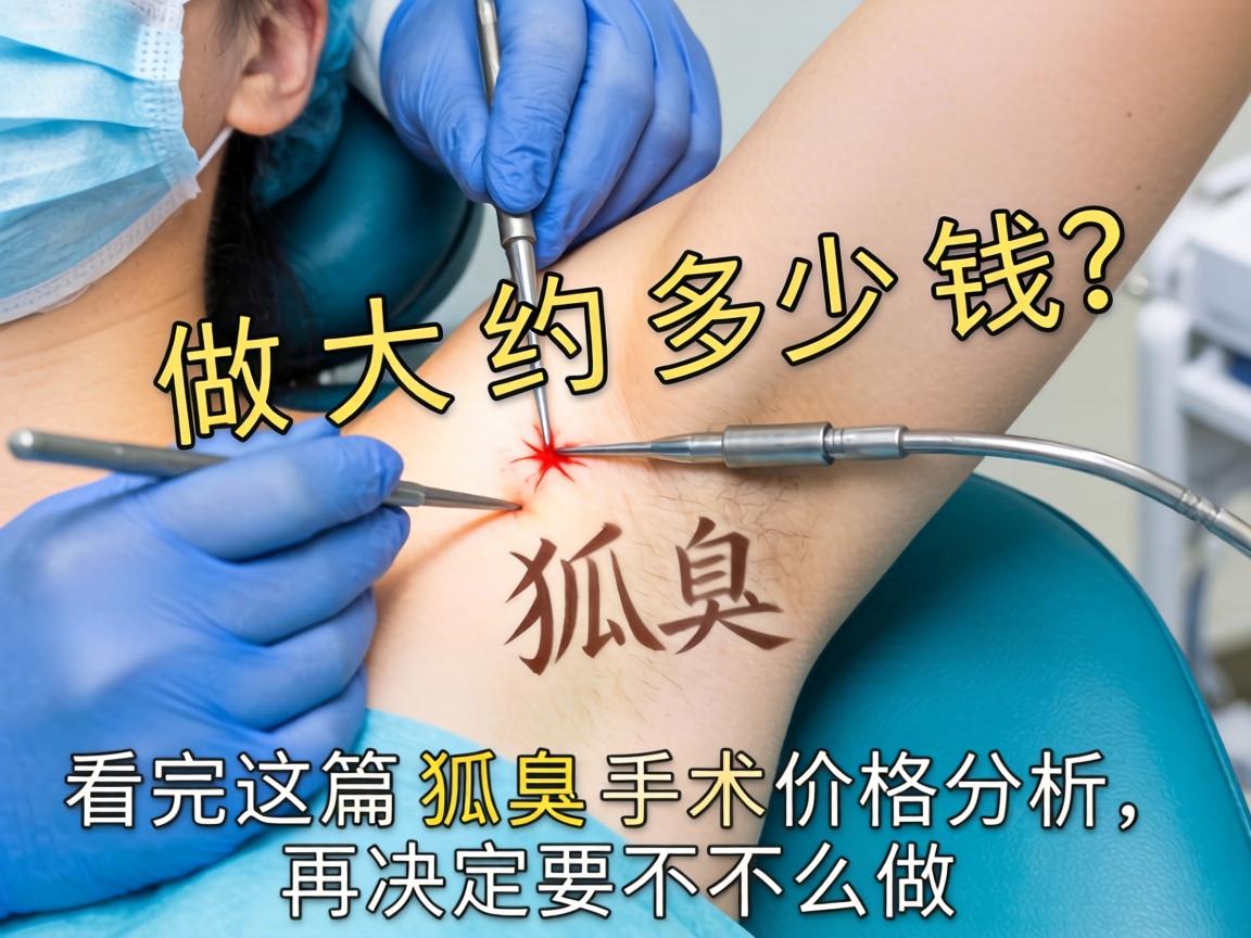 狐臭做手术大约多少钱？看完这篇狐臭手术价格分析，再决定要不要做