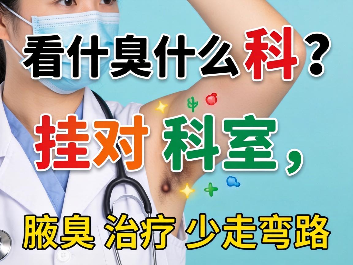 腋臭看什么科？挂对科室，腋臭治疗少走弯路