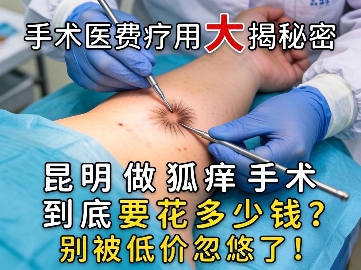 腋臭手术费用大揭秘，在昆明做狐臭手术到底要花多少钱？别被低价忽悠了！