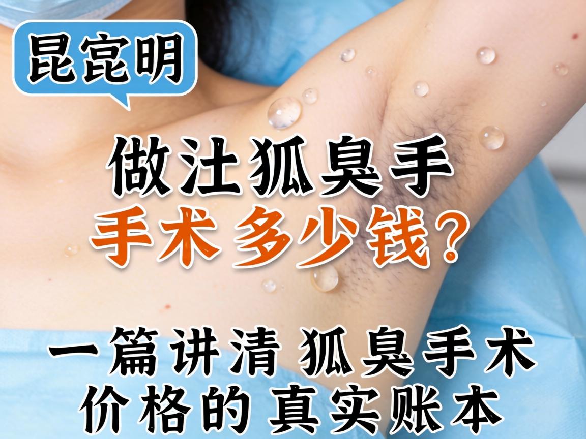 昆明做狐臭手术多少钱？一篇讲清狐臭手术价格的真实账本