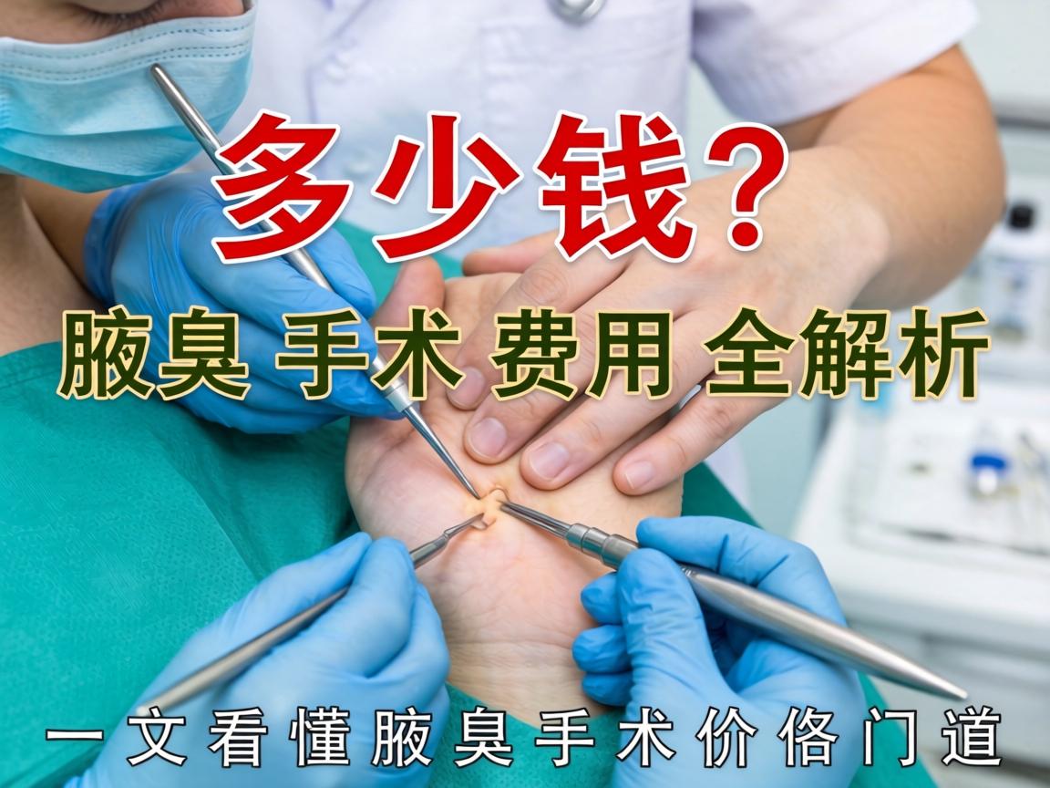 腋臭手术多少钱？腋臭手术费用全解析，一文看懂腋臭手术价格门道