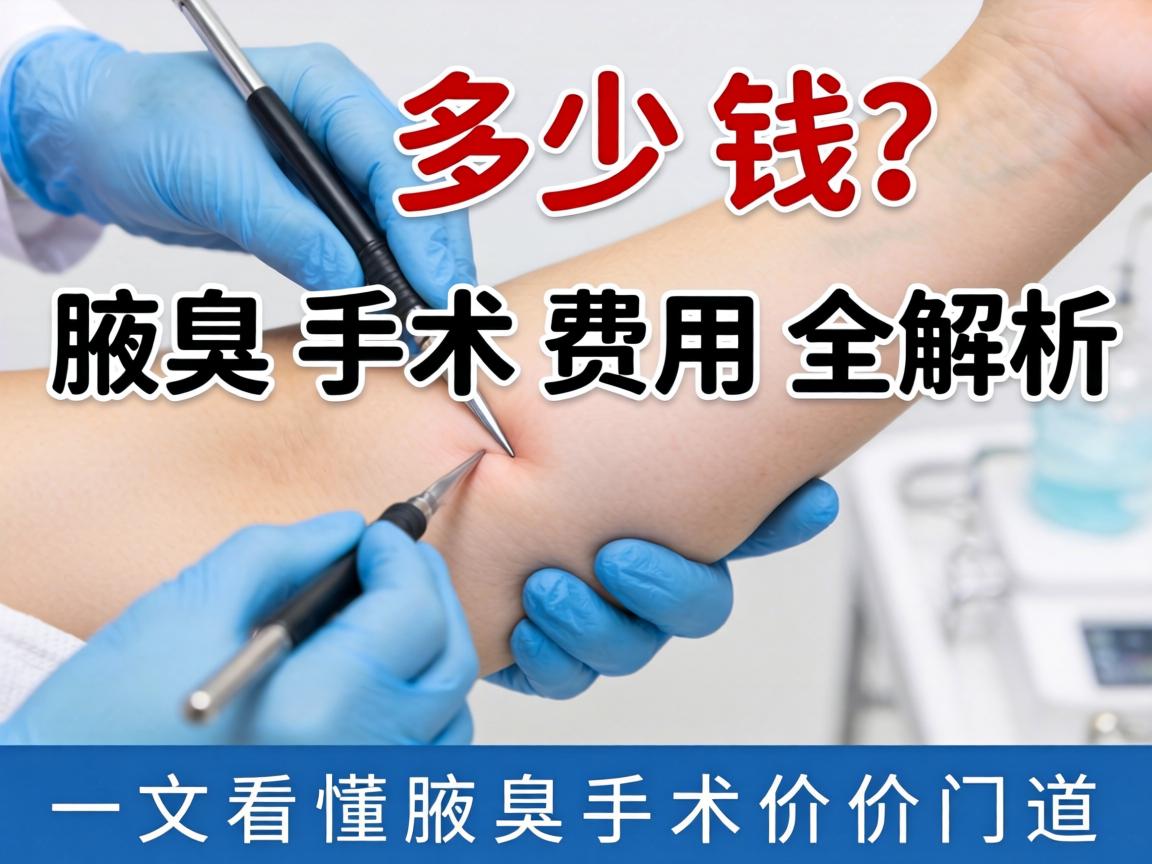 腋臭手术多少钱？腋臭手术费用全解析，一文看懂腋臭手术价格门道