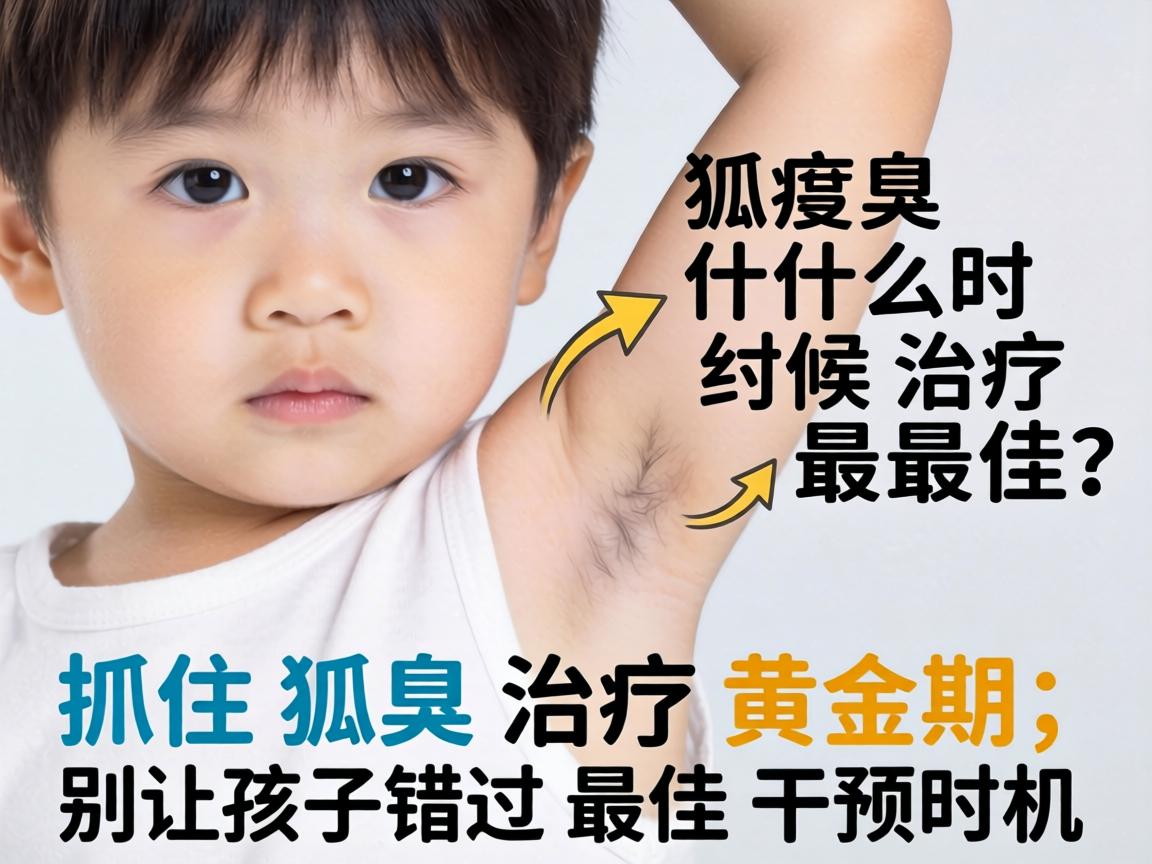 小孩狐臭什么时候治疗最佳？抓住狐臭治疗黄金期，别让孩子错过最佳干预时机