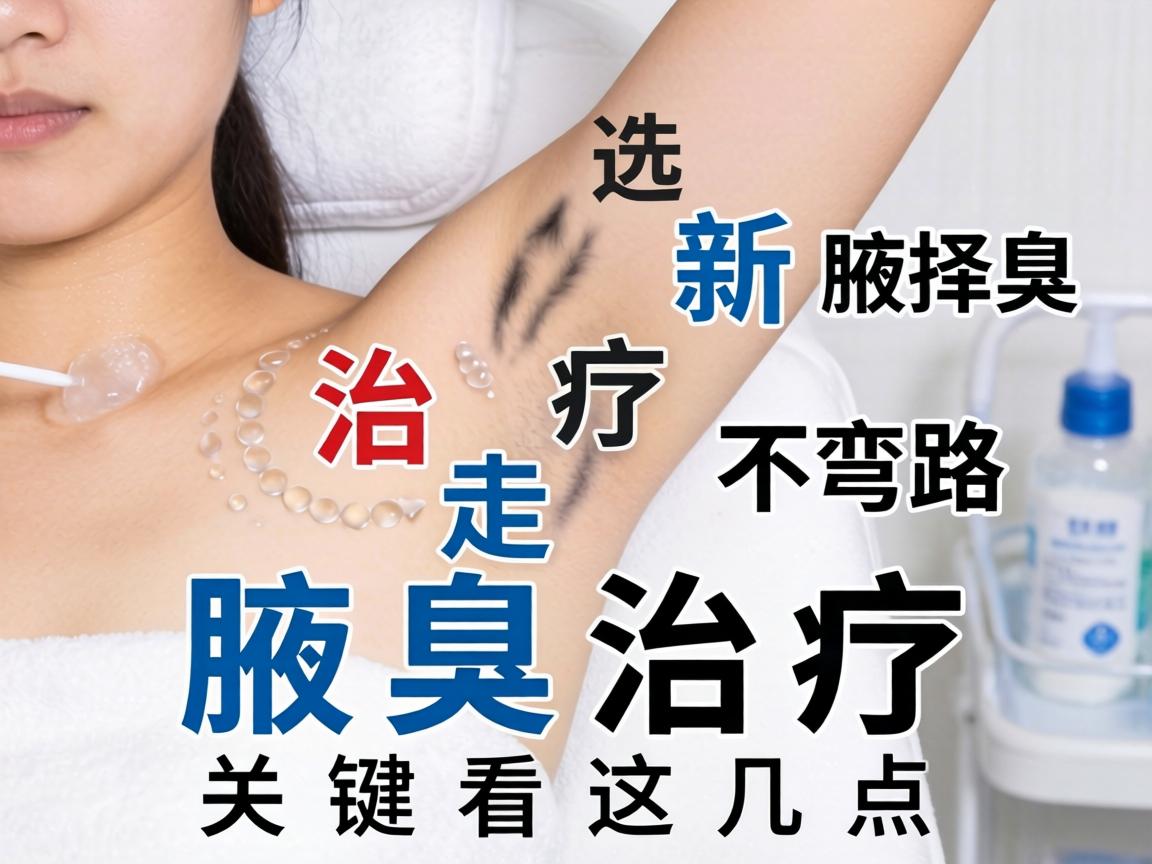 腋臭治疗新选择，腋臭治疗不走弯路，腋臭治疗关键看这几点