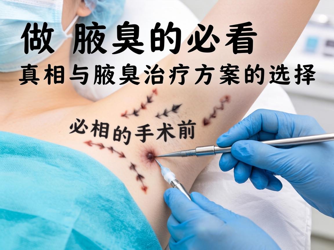 做腋臭手术前必看，腋臭的真相与腋臭治疗方案的选择