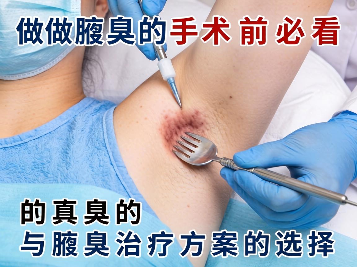 做腋臭手术前必看，腋臭的真相与腋臭治疗方案的选择