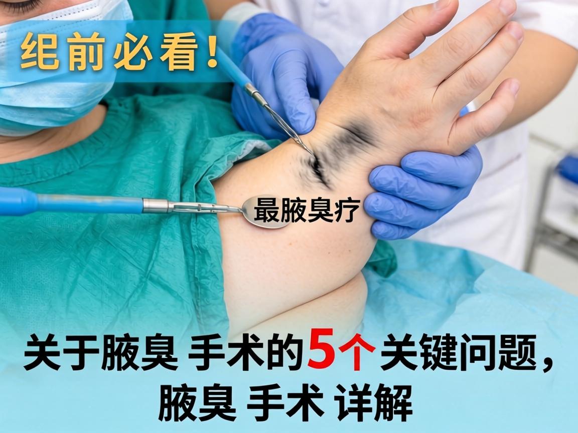 腋臭手术前必看！关于腋臭手术的5个关键问题，腋臭手术详解