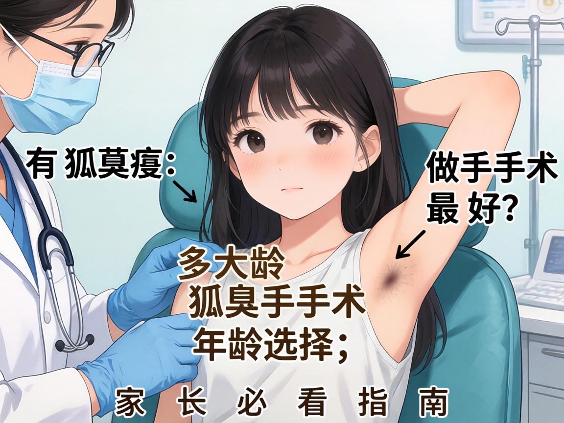 女孩有狐臭多大年龄做手术最好？狐臭手术年龄选择，家长必看指南