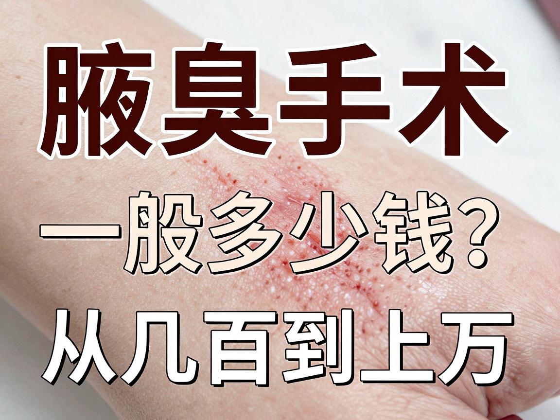 腋臭手术费用大揭秘，腋臭手术一般多少钱？从几百到上万，腋臭手术费用差距为何这么大？