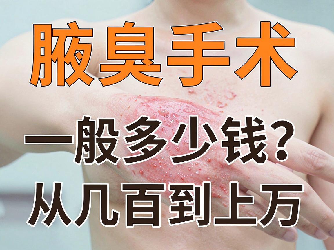 腋臭手术费用大揭秘，腋臭手术一般多少钱？从几百到上万，腋臭手术费用差距为何这么大？