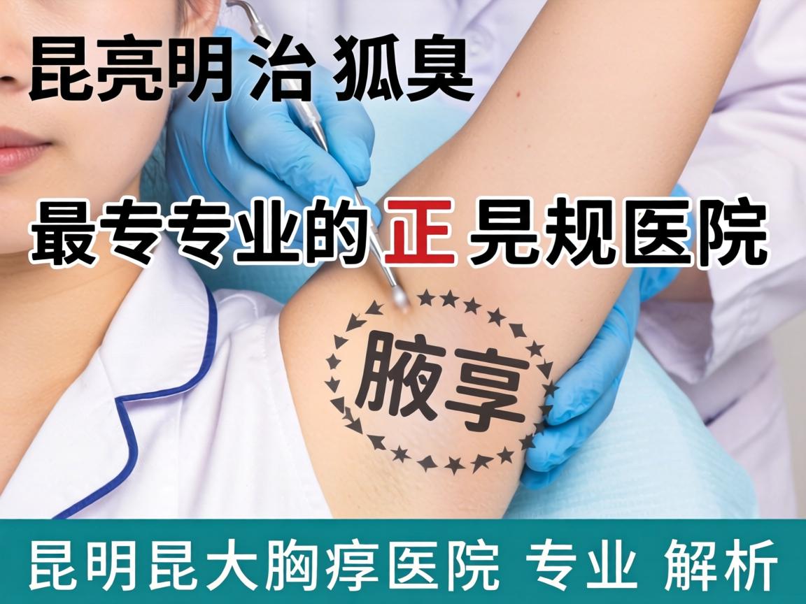 昆明治狐臭最专业的正规医院，昆明昆大腋臭医院专业解析