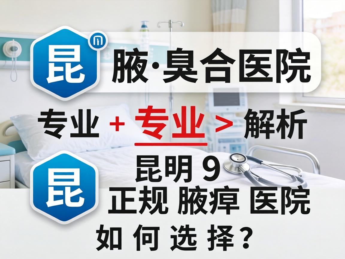 昆明腋臭医院专业解析，昆明正规腋臭医院如何选择