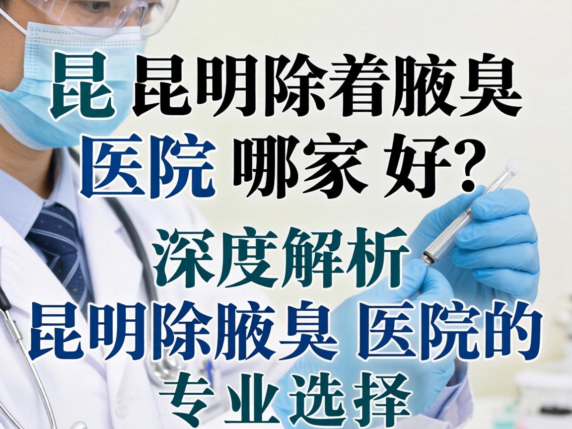 昆明除腋臭医院哪家好？深度解析昆明除腋臭医院的专业选择