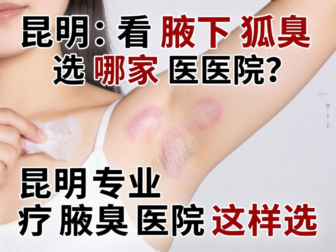昆明看腋下狐臭选哪家医院？昆明专业腋臭医院这样选