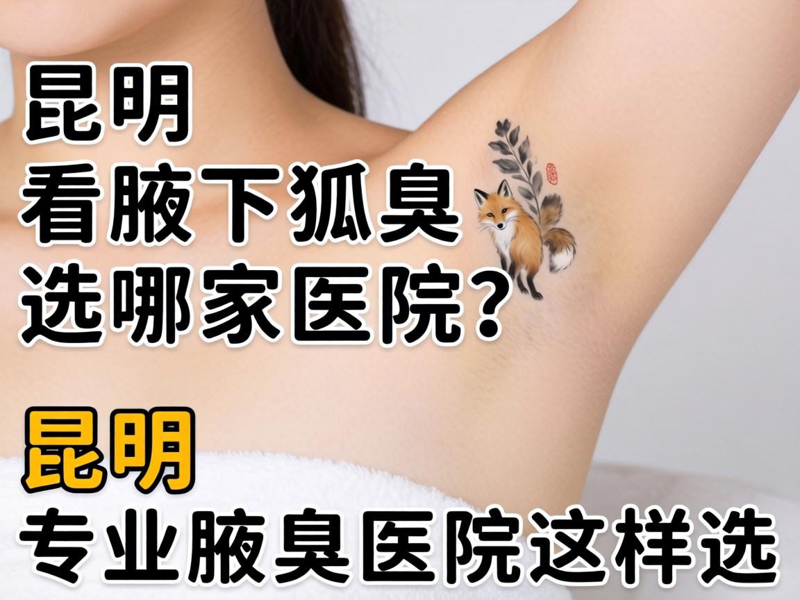 昆明看腋下狐臭选哪家医院？昆明专业腋臭医院这样选