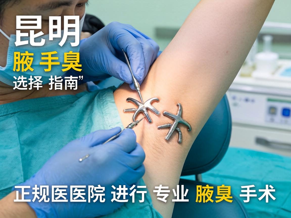 昆明腋臭手术选择指南，在正规医院进行专业腋臭手术