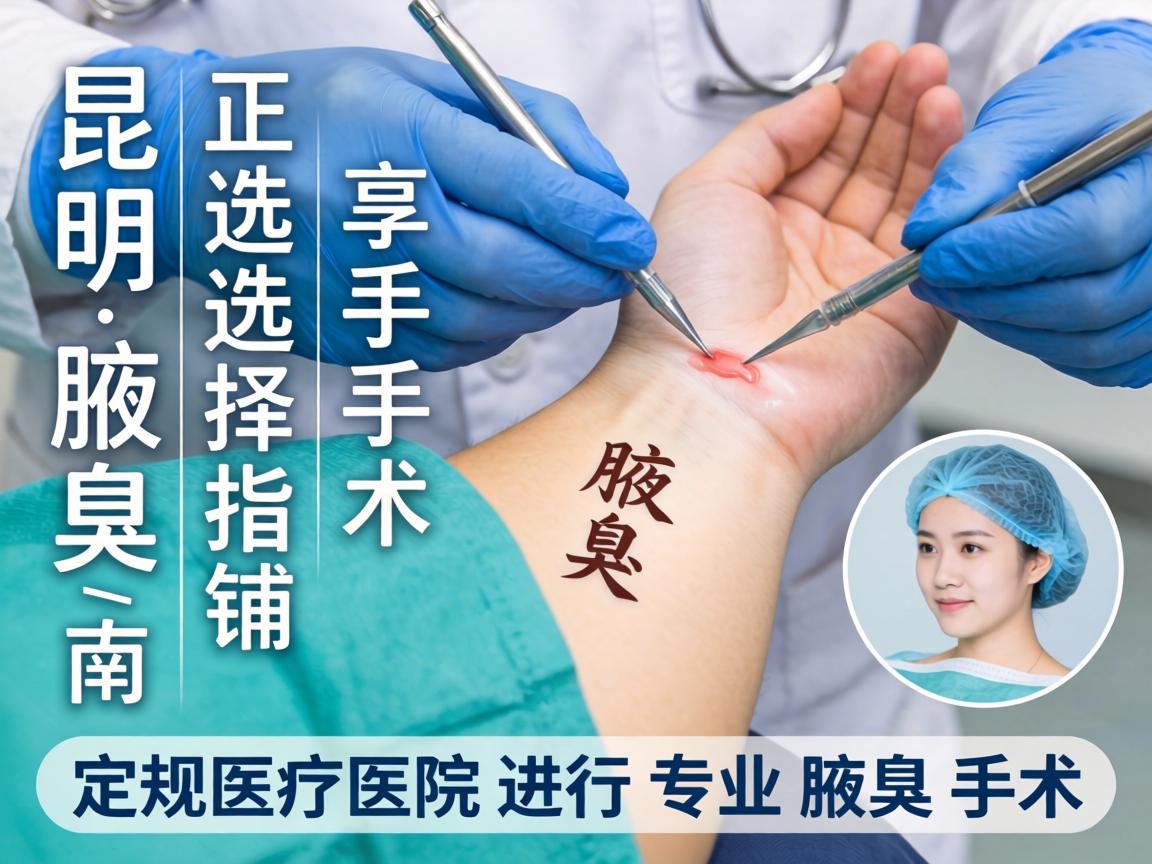 昆明腋臭手术选择指南，在正规医院进行专业腋臭手术