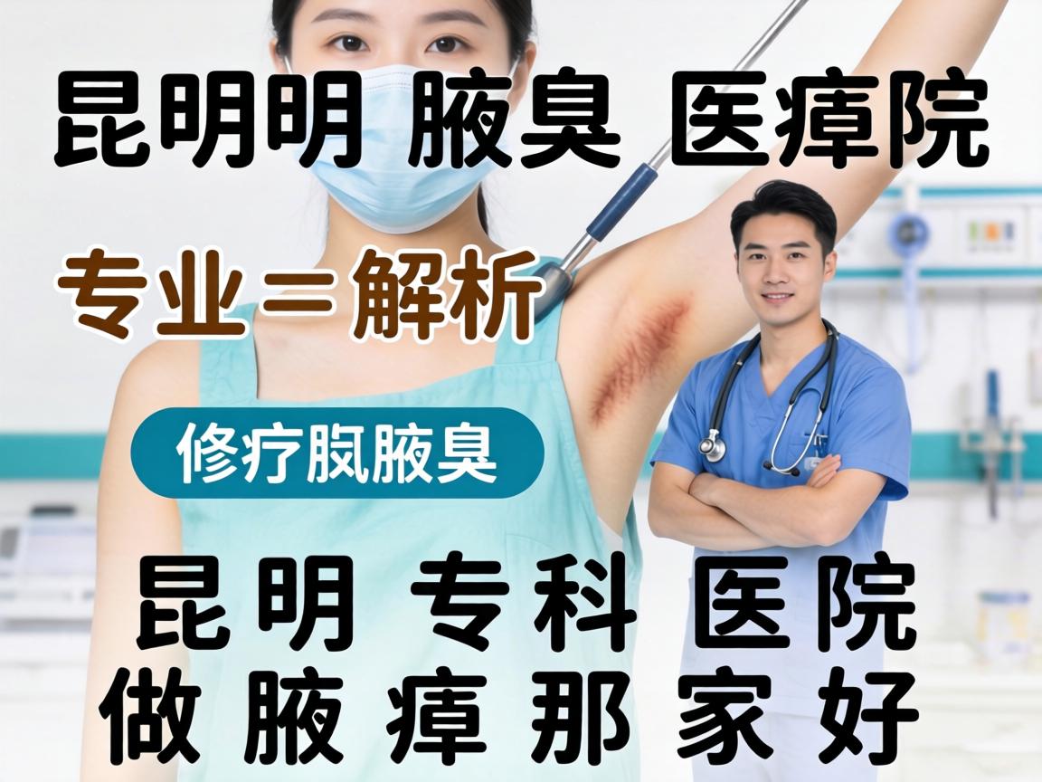 昆明腋臭医院专业解析，昆明专科医院做腋臭那家好