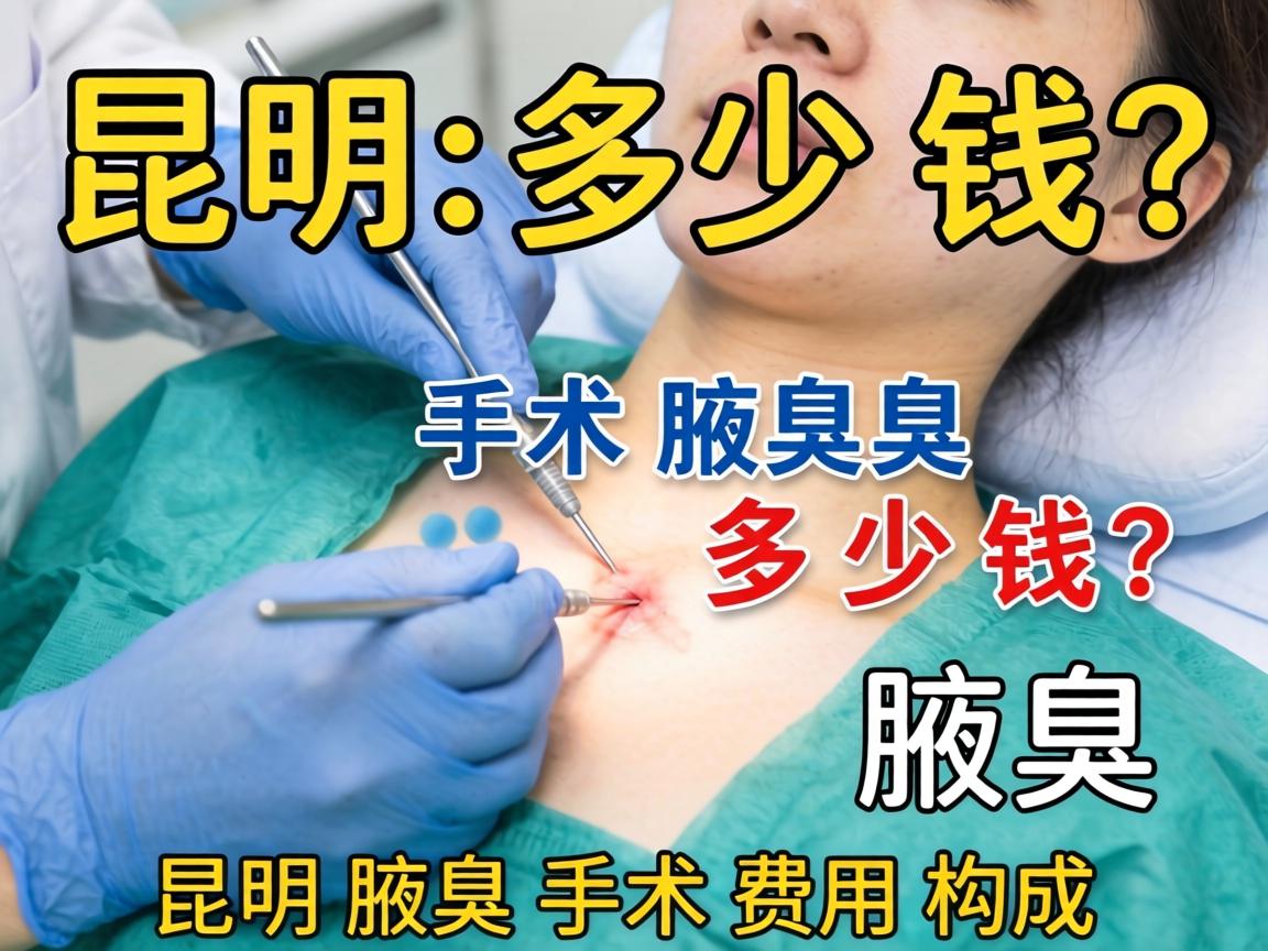 昆明腋臭手术多少钱？详解昆明腋臭手术费用构成