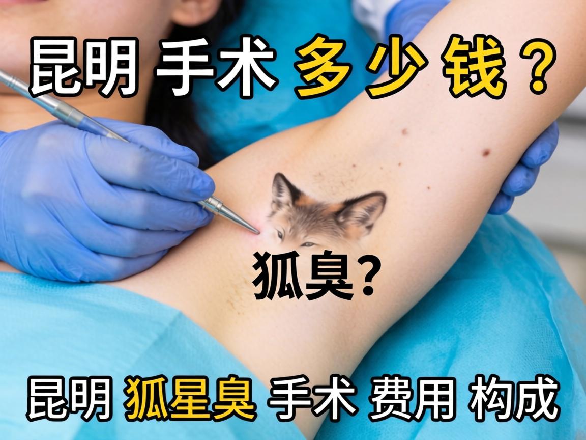 昆明狐臭手术多少钱？详解昆明狐臭手术费用构成