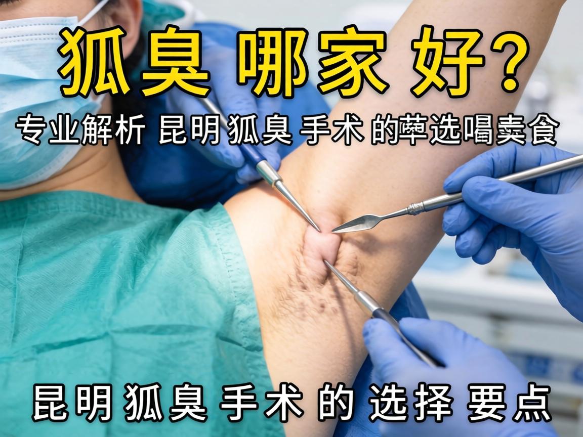 昆明狐臭手术哪家好？专业解析昆明狐臭手术的选择要点