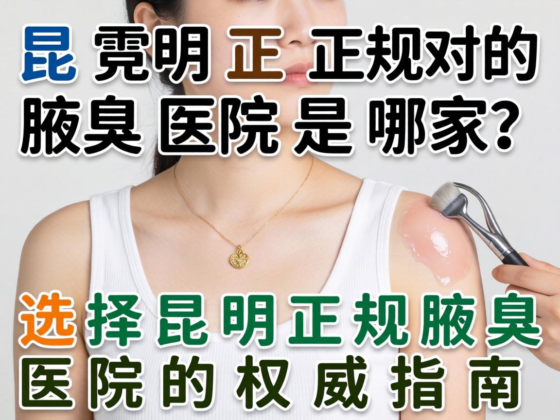 昆明正规的腋臭医院是哪家？选择昆明正规腋臭医院的权威指南