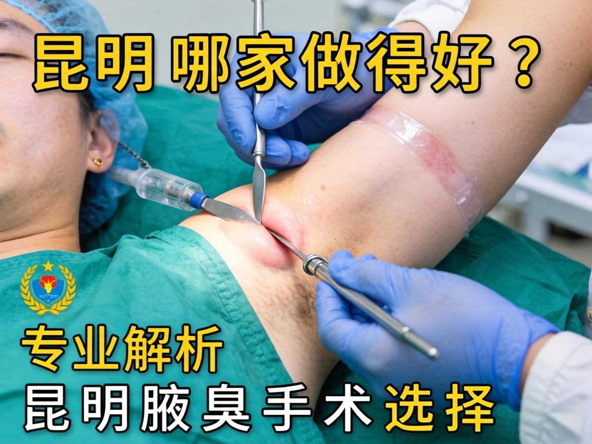昆明腋臭手术哪家做得好？专业解析昆明腋臭手术选择