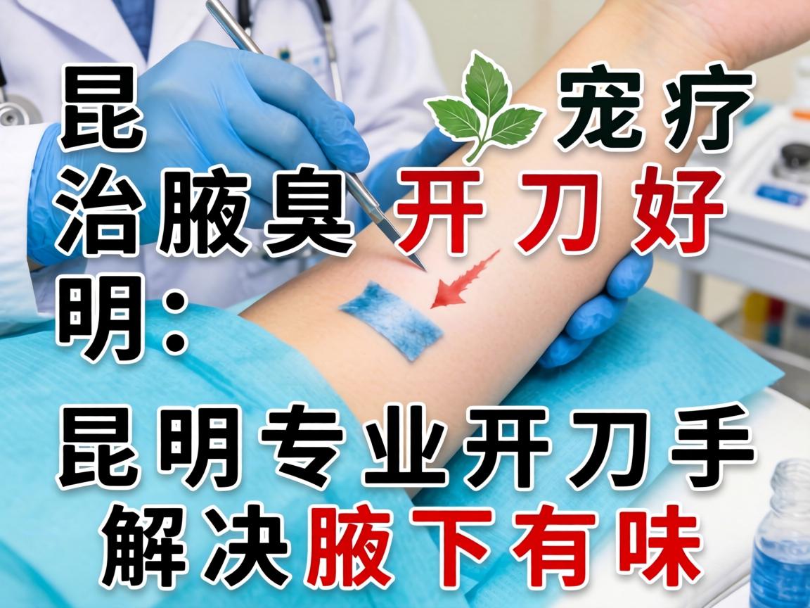 昆明腋臭治疗开刀好 昆明专业开刀手术解决腋下有味