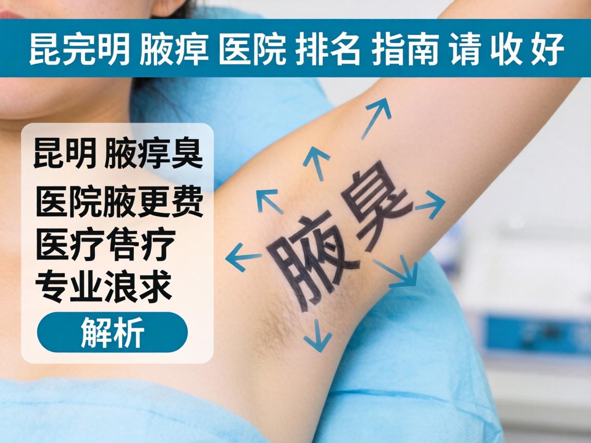昆明腋臭医院专业解析，这份昆明腋臭医院排名指南请收好