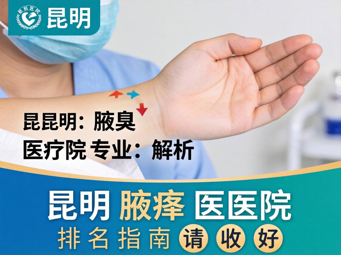 昆明腋臭医院专业解析，这份昆明腋臭医院排名指南请收好