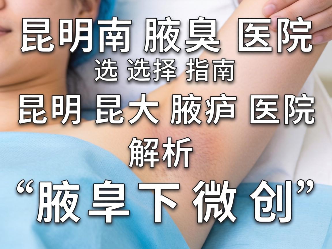 昆明腋臭医院选择指南，昆明昆大腋臭医院解析腋下微创