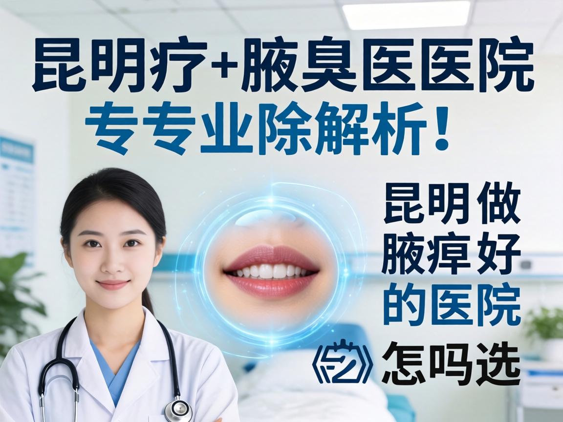 昆明腋臭医院专业解析，昆明做腋臭好的医院怎么选