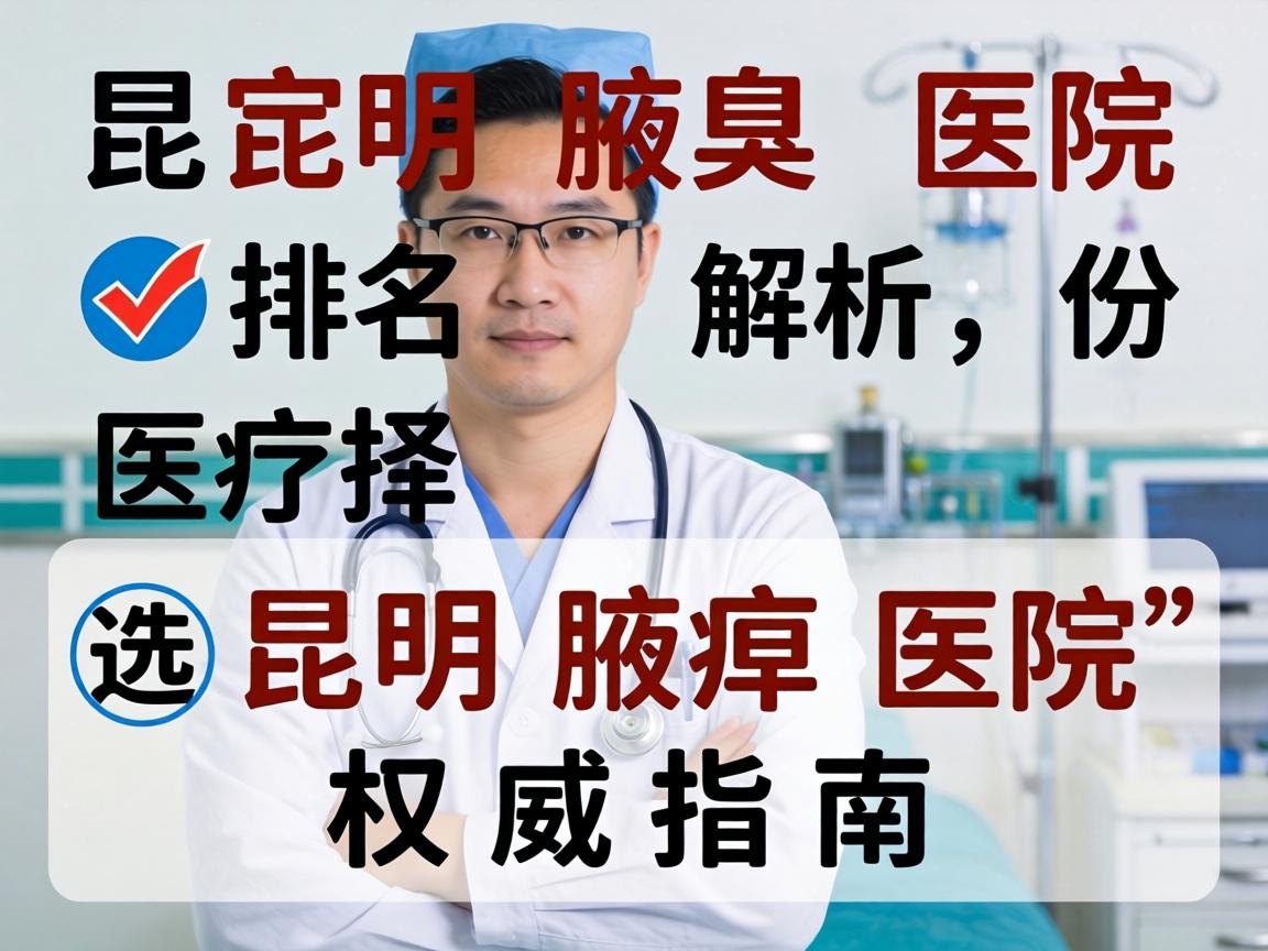 昆明腋臭医院排名解析，选择昆明腋臭医院的权威指南