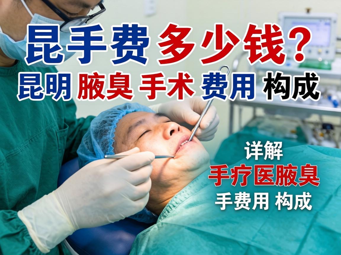 昆明腋臭手术费多少钱？详解昆明腋臭手术费用构成