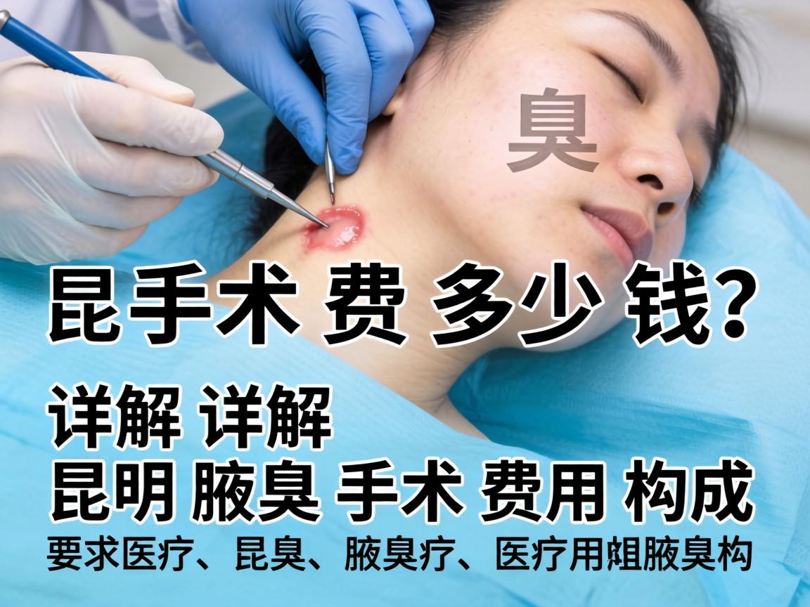 昆明腋臭手术费多少钱？详解昆明腋臭手术费用构成