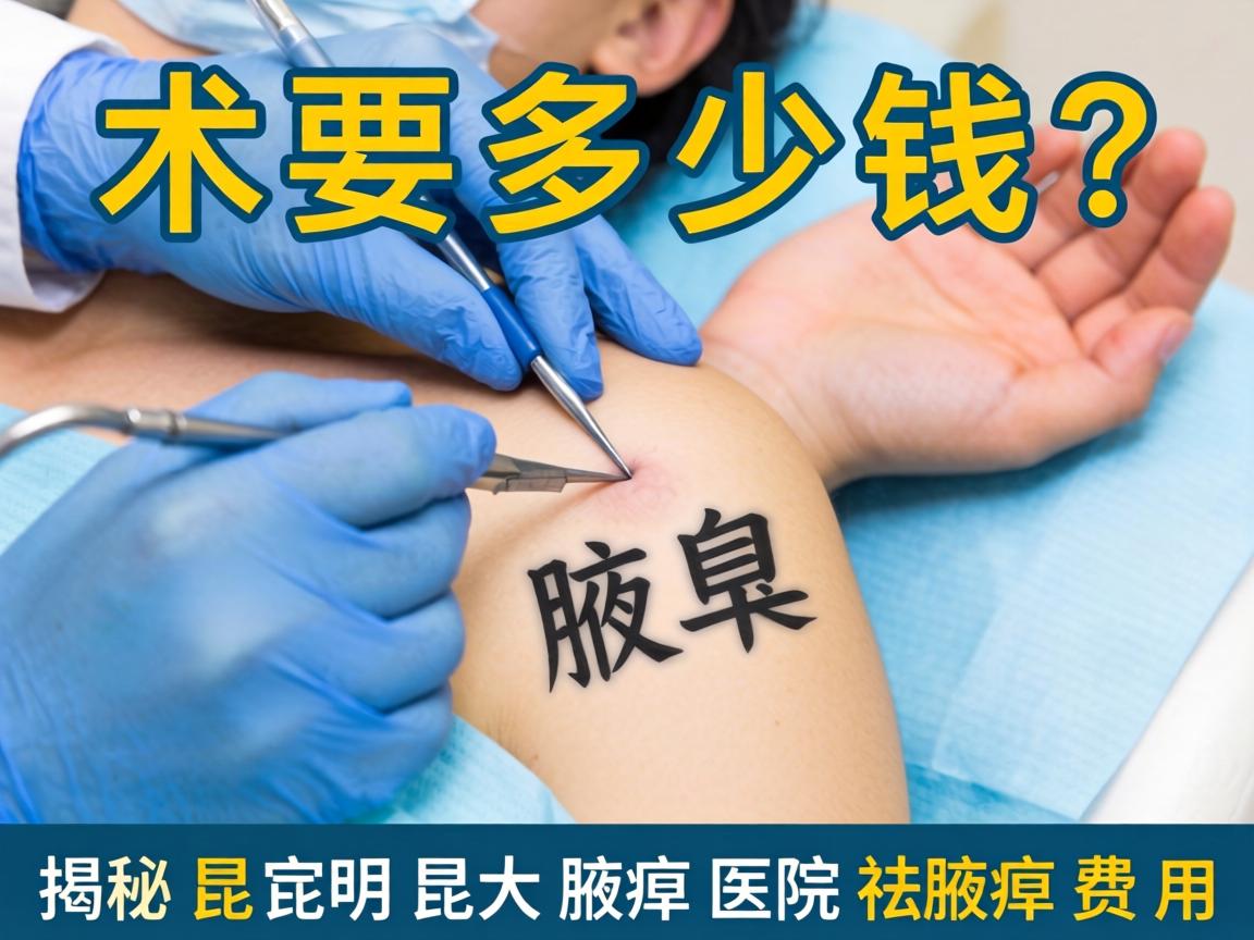 腋臭手术要多少钱？揭秘昆明昆大腋臭医院祛腋臭费用