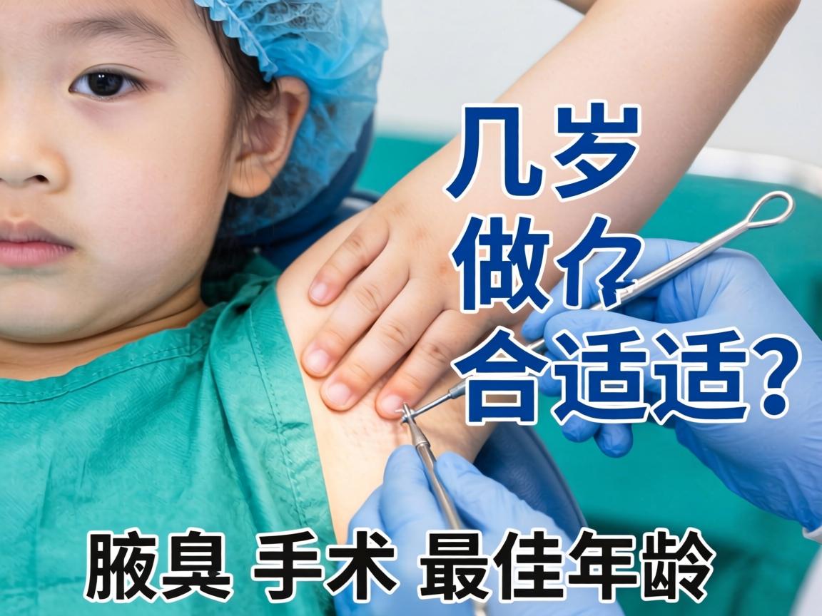 腋臭手术几岁做合适？详解腋臭手术最佳年龄