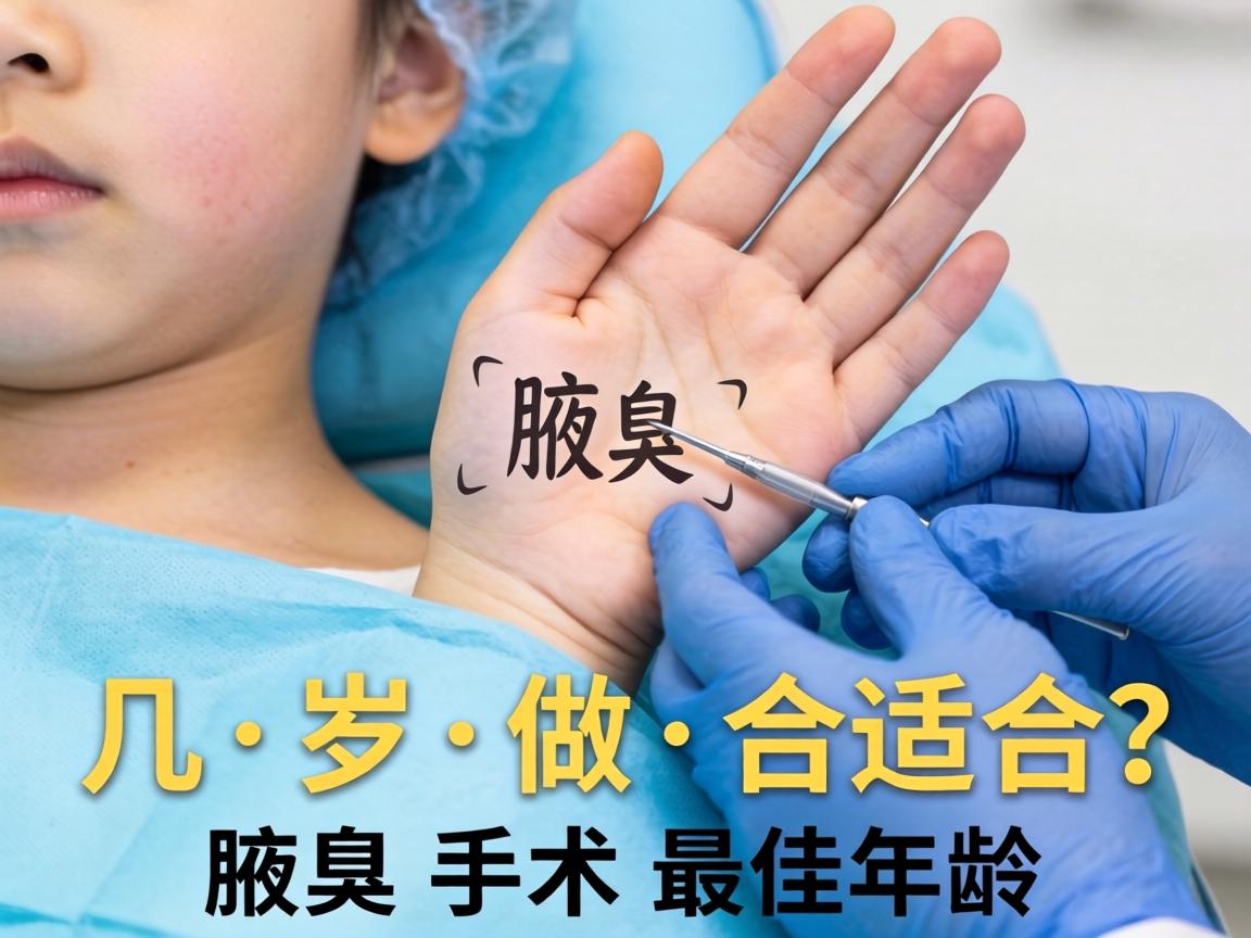 腋臭手术几岁做合适？详解腋臭手术最佳年龄