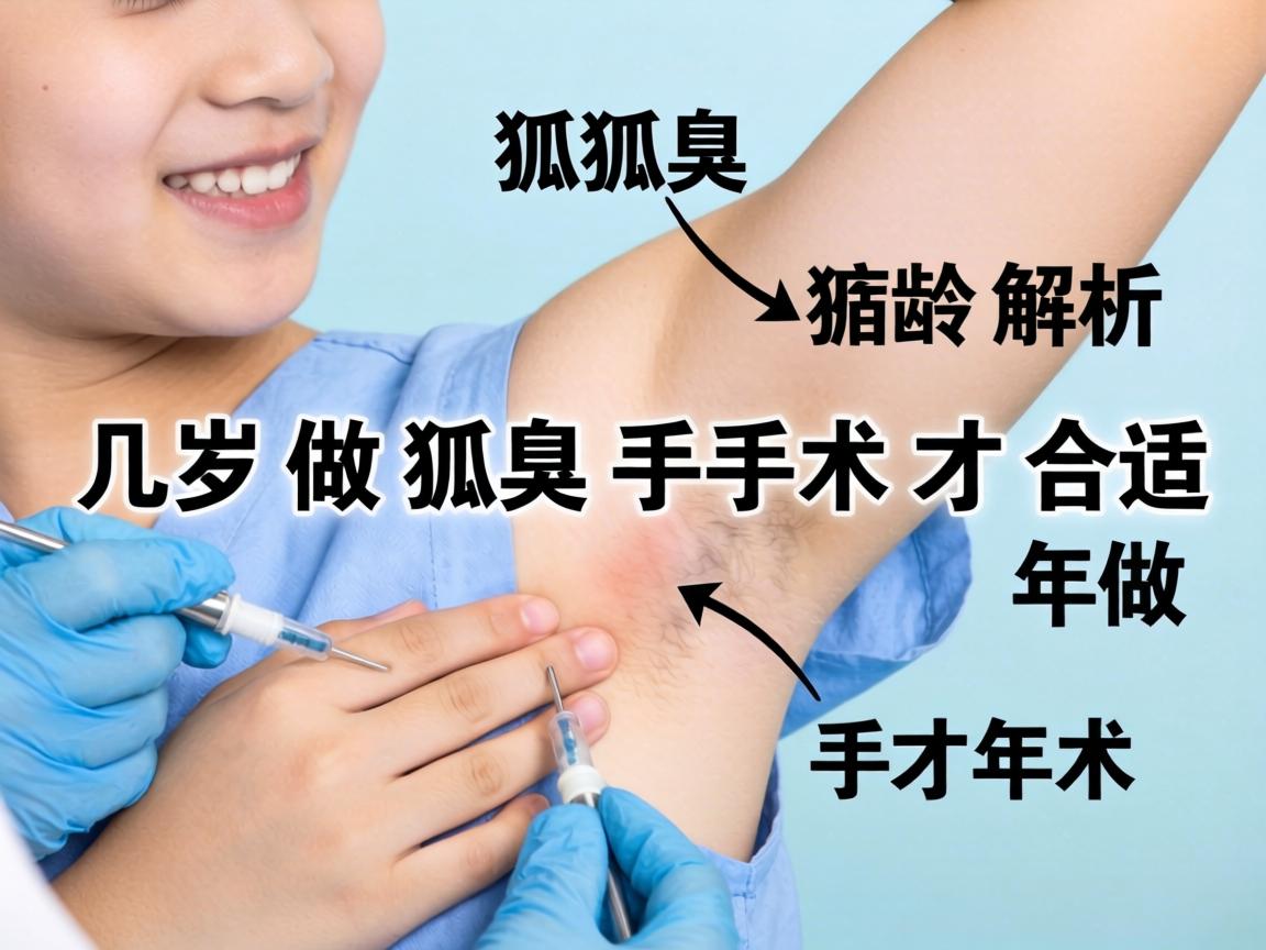 狐臭手术年龄解析，几岁做狐臭手术才合适？
