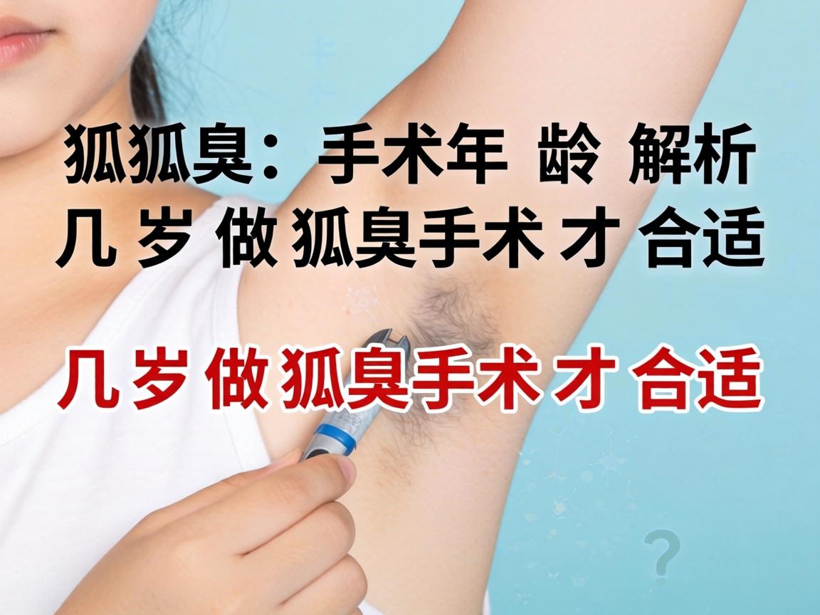 狐臭手术年龄解析，几岁做狐臭手术才合适？