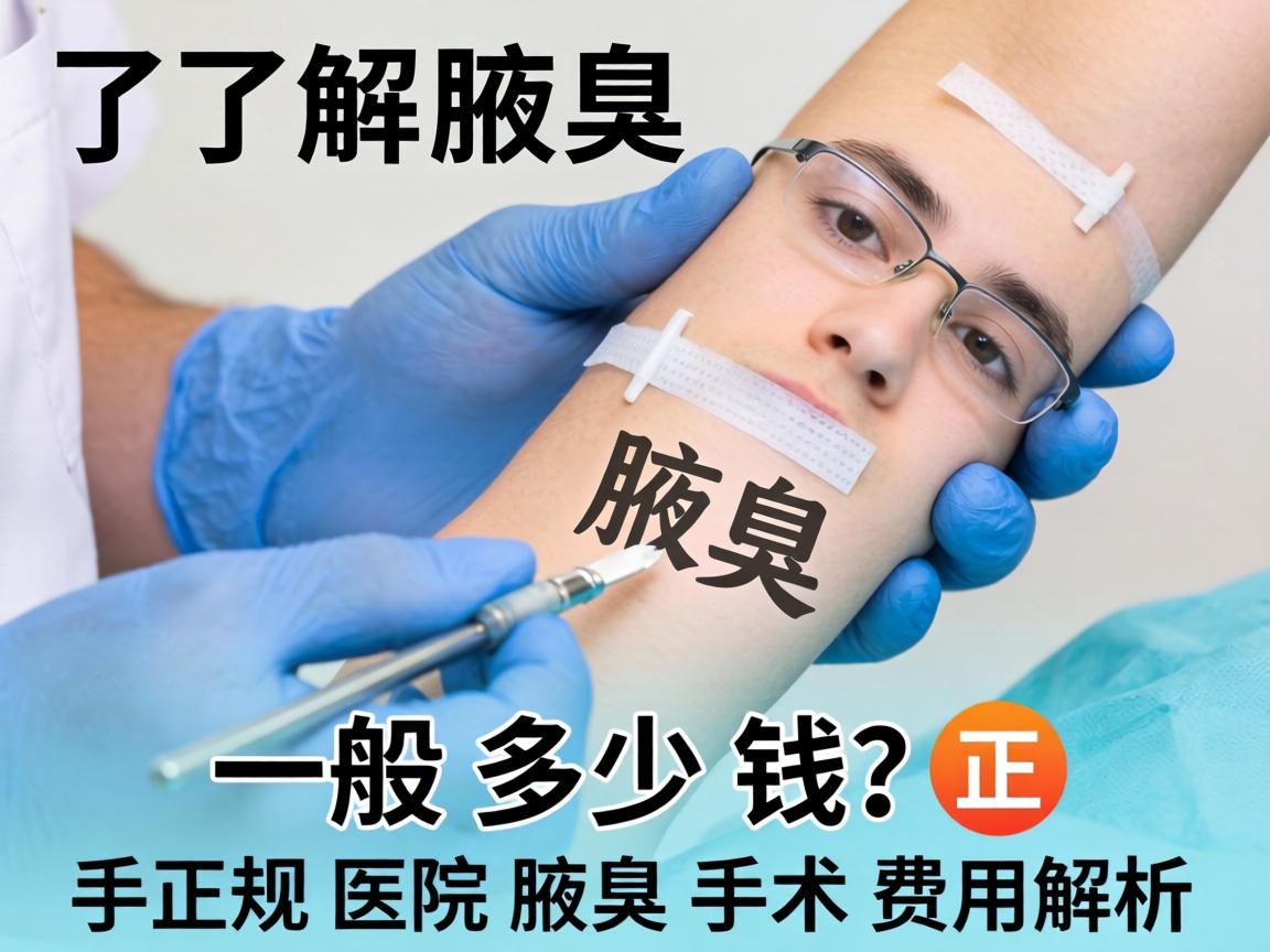 了解腋臭手术一般多少钱？正规医院腋臭手术费用解析