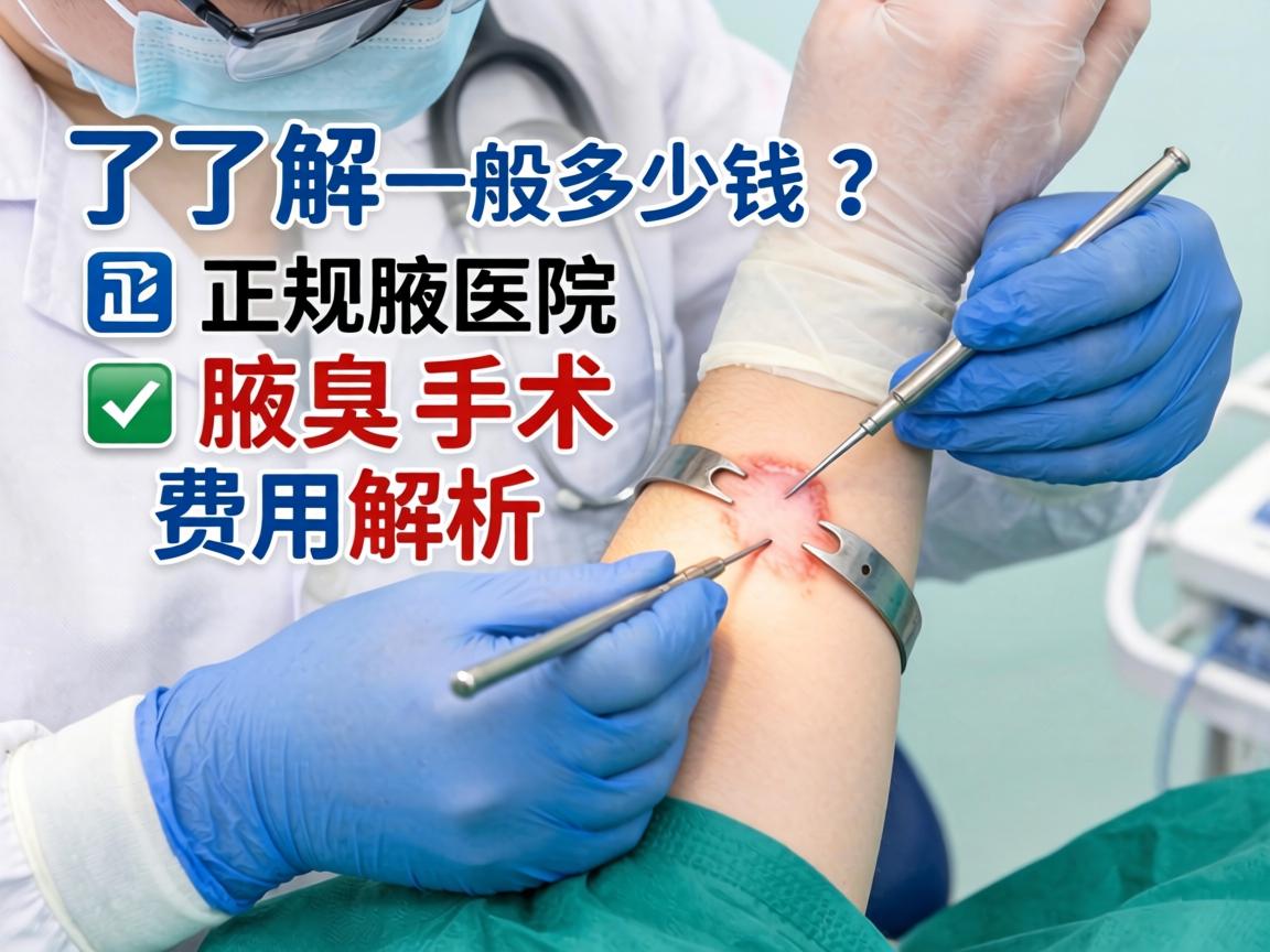 了解腋臭手术一般多少钱？正规医院腋臭手术费用解析