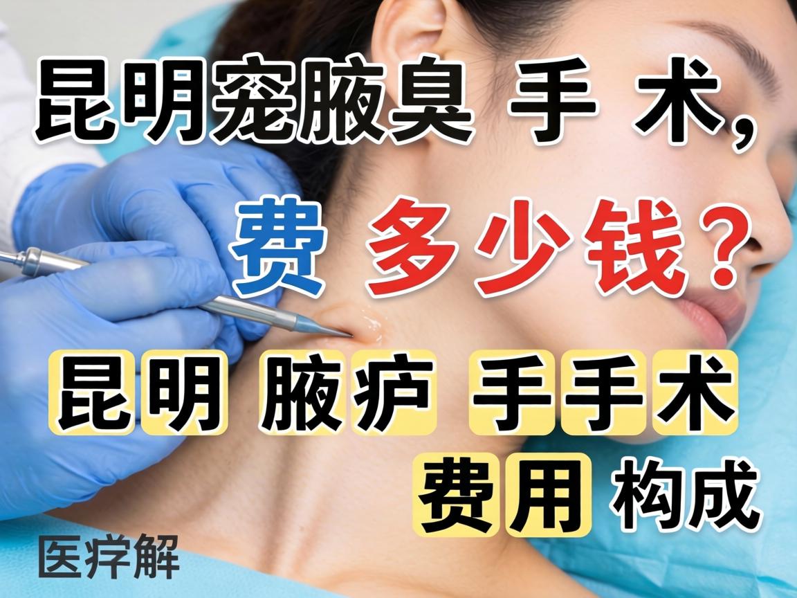 昆明腋臭手术费多少钱？详解昆明腋臭手术费用构成