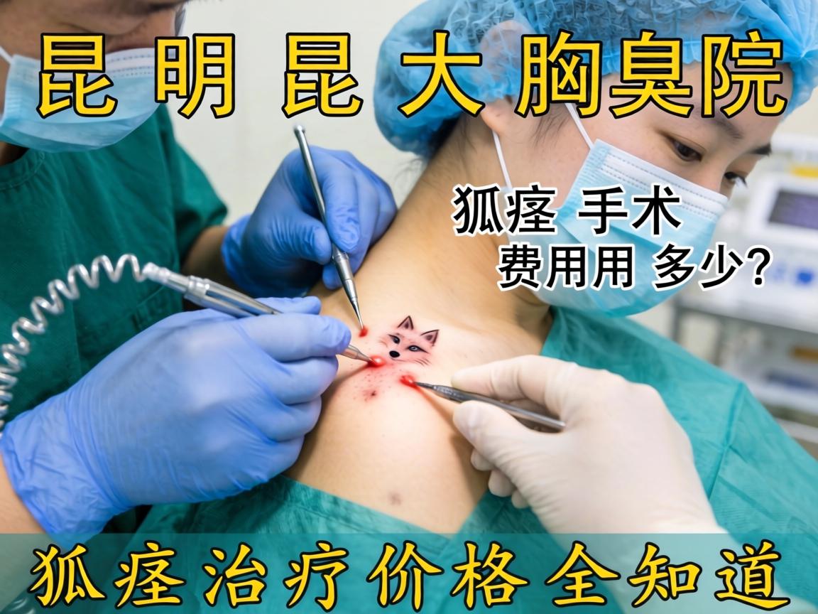 昆明昆大腋臭医院解析，狐臭手术费用多少？狐臭治疗价格全知道