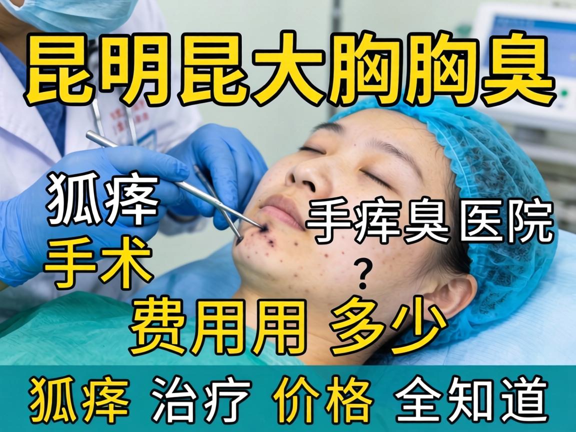 昆明昆大腋臭医院解析，狐臭手术费用多少？狐臭治疗价格全知道
